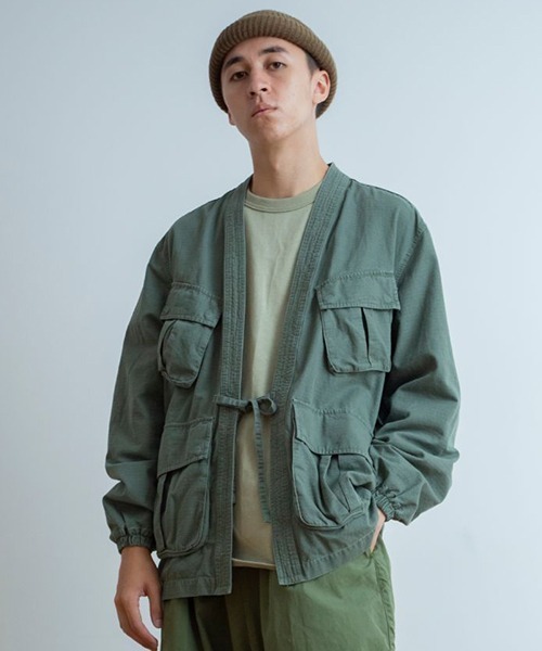 Universal Style Wear(ユニバーサルスタイルウェア)の「Universal Style Wear ファティーグ ちゃんちゃんこ(その他アウター・メンズ・ネイビー/オフホワイト/カーキ/ブラック・MEDIUM/X-LARGE/LARGE)」の3枚目の写真