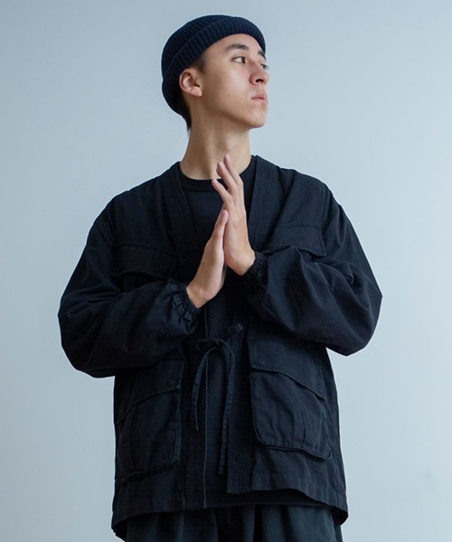 Universal Style Wear(ユニバーサルスタイルウェア)の「Universal Style Wear ファティーグ ちゃんちゃんこ(その他アウター・メンズ・ネイビー/オフホワイト/カーキ/ブラック・MEDIUM/X-LARGE/LARGE)」の2枚目の写真