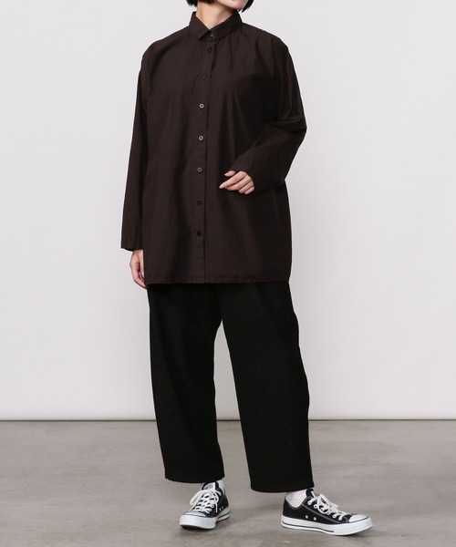 apuntob(アプントビー)の「【apuntob】ウールフランネルパンツ WOMEN(その他パンツ・レディース・ブラック・2)」の6枚目の写真