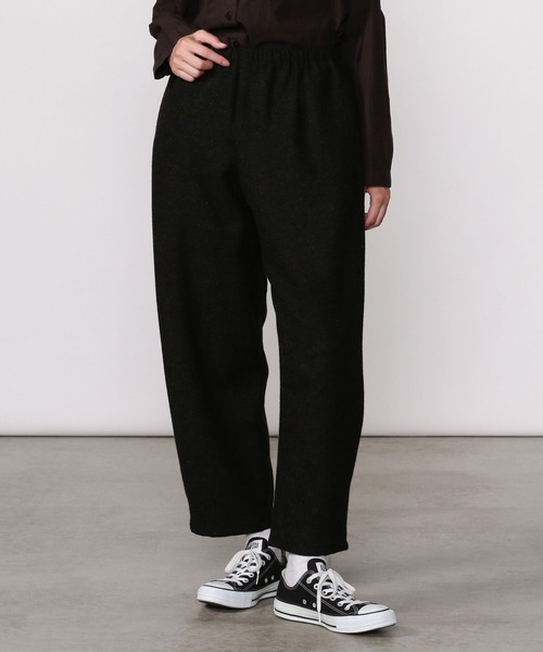 apuntob(アプントビー)の「【apuntob】ウールフランネルパンツ WOMEN(その他パンツ・レディース・ブラック・2)」の7枚目の写真
