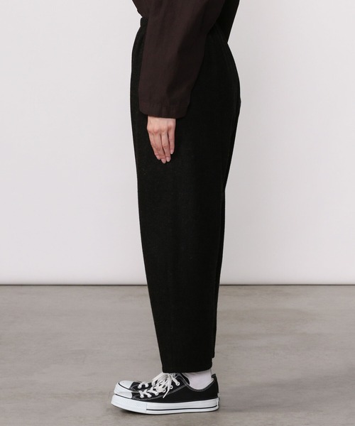 apuntob(アプントビー)の「【apuntob】ウールフランネルパンツ WOMEN(その他パンツ・レディース・ブラック・2)」の8枚目の写真