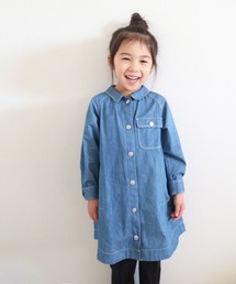 KP | ライトデニムシャツワンピース(110-130cm)(シャツワンピース)