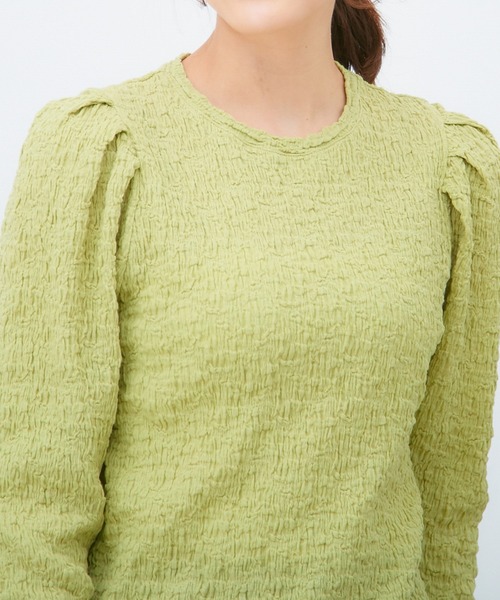 Honeys(ハニーズ)の「パワショルトップス(Tシャツ/カットソー・レディース・ホワイト/ブラック/イエロー系その他・S/M/L)」の14枚目の写真