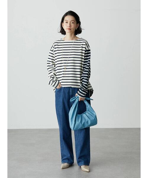 AMERICAN HOLIC(アメリカンホリック)の「ボートネックボーダーカットプルオーバー(Tシャツ/カットソー・レディース・ブルー/ブラック/マルチ・M/L)」の8枚目の写真
