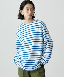 AMERICAN HOLIC | ボートネックボーダーカットプルオーバー(Tシャツ/カットソー)