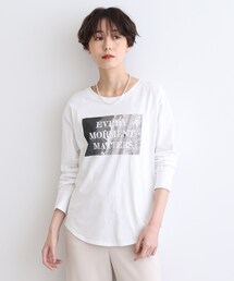 INDIVI | フォトプリント ロンT(Tシャツ/カットソー)