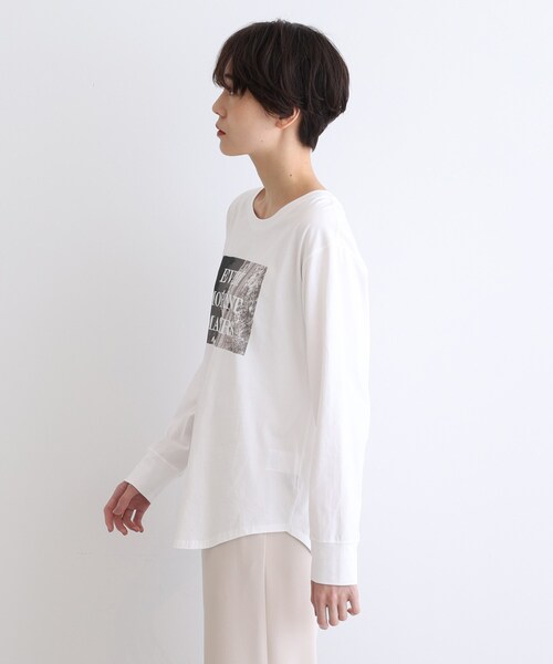 INDIVI(インディヴィ)の「◆フォトプリント ロンT(Tシャツ/カットソー・レディース・ホワイト・38/34/05/15 /13/19)」の8枚目の写真