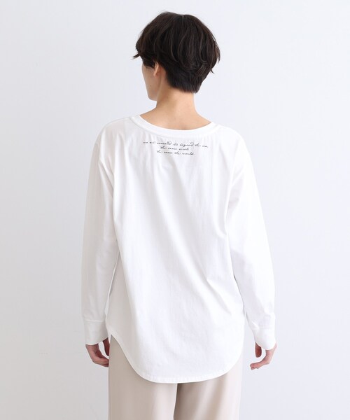 INDIVI(インディヴィ)の「◆フォトプリント ロンT(Tシャツ/カットソー・レディース・ホワイト・38/34/05/15 /13/19)」の9枚目の写真