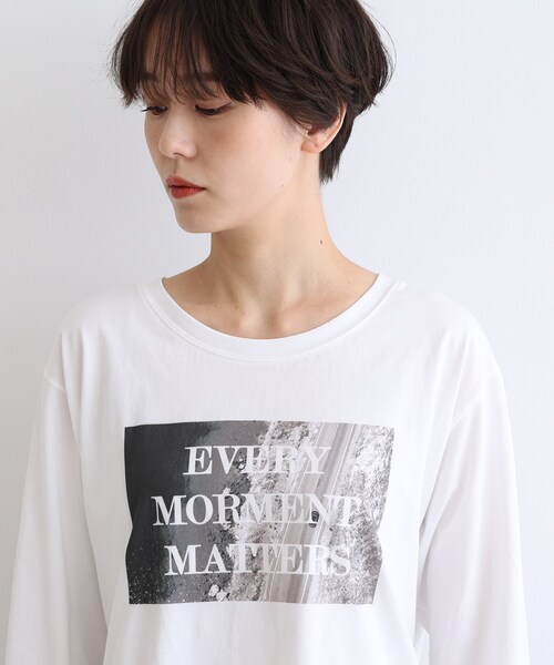 INDIVI(インディヴィ)の「◆フォトプリント ロンT(Tシャツ/カットソー・レディース・ホワイト・38/34/05/15 /13/19)」の10枚目の写真