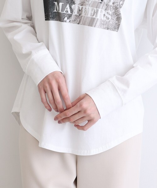 INDIVI(インディヴィ)の「◆フォトプリント ロンT(Tシャツ/カットソー・レディース・ホワイト・38/34/05/15 /13/19)」の12枚目の写真