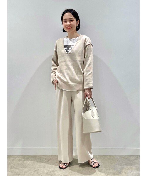 INDIVI(インディヴィ)の「◆フォトプリント ロンT(Tシャツ/カットソー・レディース・ホワイト・38/34/05/15 /13/19)」の4枚目の写真