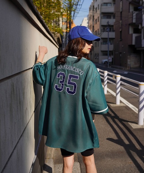BEN DAVIS（ベンデイビス）の「【BEN DAVIS(ベンデイビス)】BEN'S  SLUGGER SHIRT / ベンズ ベースボール シャツ（シャツ/ブラウス・メンズ・ブラック/ダークグリーン/その他1/その他2・MEDIUM/LARGE/X-LARGE）」の7枚目の写真