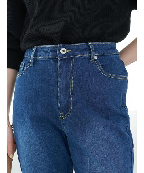 earth music&ecology（アースミュージックアンドエコロジー）の「デニムテーパードパンツ＊（その他パンツ・レディース・ブラック/インディゴブルー・S/M/L）」の21枚目の写真