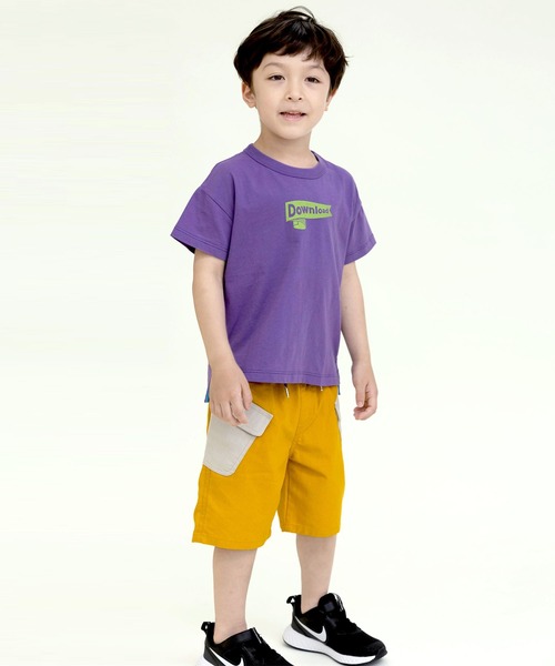 DILASH(ディラッシュ)の「麻レーヨンポケット配色ハーフパンツ(その他パンツ・キッズ・チャコール/イエロー/ベージュ・130/80/120/110/140/90/100)」の6枚目の写真