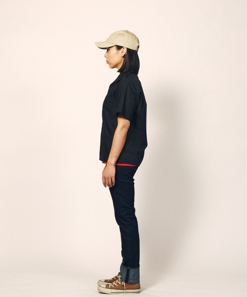 United Athle(ユナイテッドアスレ)の「【United Athle Works】T/C オープンカラー シャツ(シャツ/ブラウス・レディース・モカ/オフホワイト/ブラック/ダークネイビー・MEDIUM/X-LARGE/X-SMALL/LARGE/SMALL)」の6枚目の写真