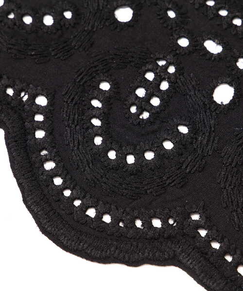 NATURAL BEAUTY BASIC（ナチュラルビューティーベーシック）の「エンブロイダリーカラー（付け襟・レディース・ホワイト/ブラック・ﾌﾘ-）」の19枚目の写真
