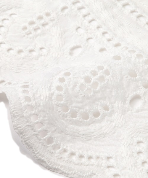 NATURAL BEAUTY BASIC（ナチュラルビューティーベーシック）の「エンブロイダリーカラー（付け襟・レディース・ホワイト/ブラック・ﾌﾘ-）」の10枚目の写真