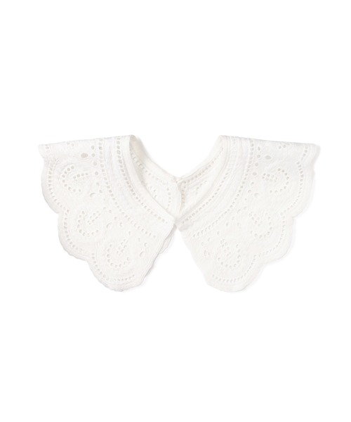 NATURAL BEAUTY BASIC（ナチュラルビューティーベーシック）の「エンブロイダリーカラー（付け襟・レディース・ホワイト/ブラック・ﾌﾘ-）」の13枚目の写真