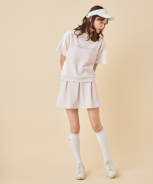 JUN&ROPE'（ジュンアンドロペ）の「【セットアップ対応】タックフレアースカート（スカート・レディース・ブラック/サックスブルー/ピンク・L/S/M/XS）」の4枚目の写真