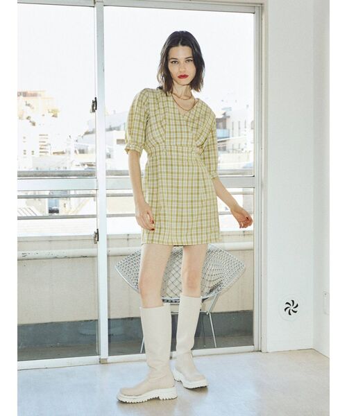 jouetie(ジュエティ)の「カシュクールレトロミニワンピース(ワンピース・レディース・ブラック/グリーン/その他1・MEDIUM)」の18枚目の写真