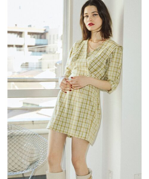 jouetie(ジュエティ)の「カシュクールレトロミニワンピース(ワンピース・レディース・ブラック/グリーン/その他1・MEDIUM)」の20枚目の写真