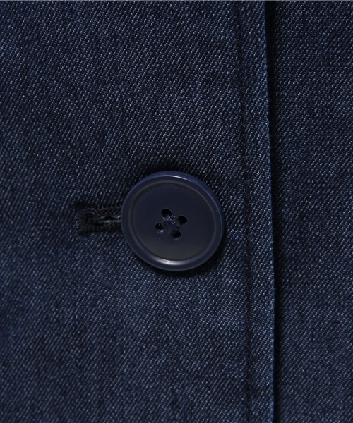 WEGO(ウィゴー)の「WEGO/デニムロングジャケット(デニムジャケット・レディース・インディゴブルー/ダークインディゴブルー・FREE)」の6枚目の写真