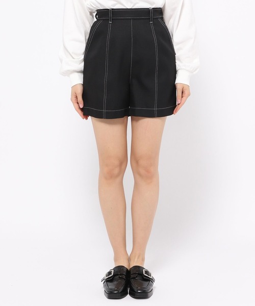 PAGEBOY(ページボーイ)の「CORE / ステッチミニトラウザー(その他パンツ・レディース・ブラック/オフホワイト・SMALL/MEDIUM)」の5枚目の写真