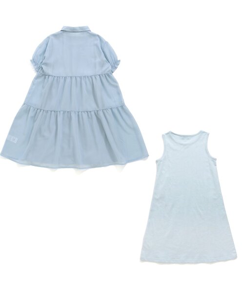 algy（アルジー）の「ティアードシアーワンピセット（ワンピース・キッズ・ラベンダー/サックスブルー/ブラック・X-SMALL/XX-SMALL/MEDIUM/XXX-SMALL/SMALL）」の12枚目の写真