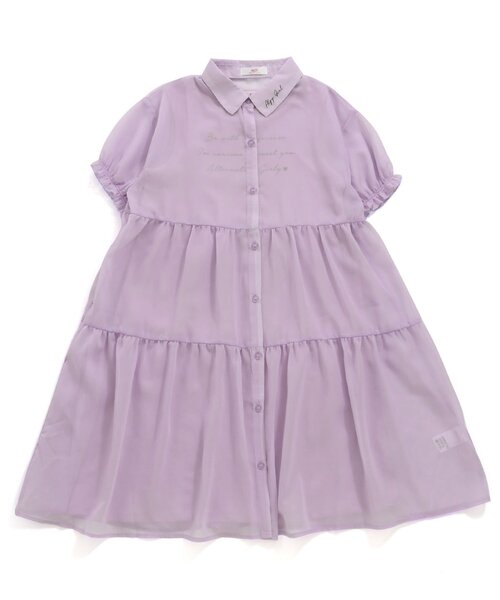 algy（アルジー）の「ティアードシアーワンピセット（ワンピース・キッズ・ラベンダー/サックスブルー/ブラック・X-SMALL/XX-SMALL/MEDIUM/XXX-SMALL/SMALL）」の17枚目の写真