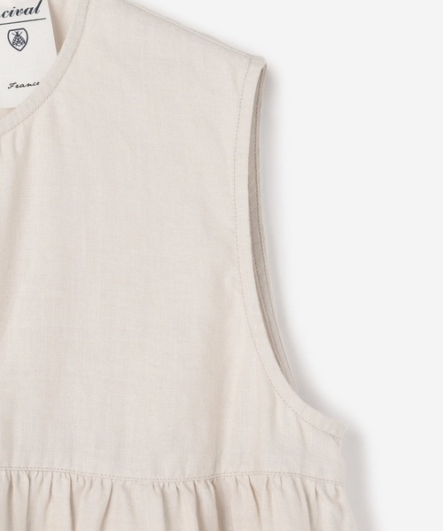 ORCIVAL（オーシバル）の「ORCIVAL | リネンスリーブレスシャツ WOMEN（シャツ/ブラウス・レディース・ベージュ/オフホワイト/チャコール・1）」の13枚目の写真