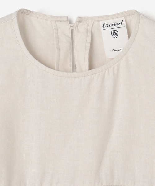 ORCIVAL（オーシバル）の「ORCIVAL | リネンスリーブレスシャツ WOMEN（シャツ/ブラウス・レディース・ベージュ/オフホワイト/チャコール・1）」の11枚目の写真