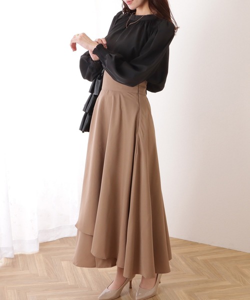 Lace Ladies(レースレディース)の「ハイネック バルーンスリーブ ブラウス(シャツ/ブラウス・レディース・ブラック/ネイビー/ライトブルー/ベージュ/オフホワイト/ホワイト・L/XL/M/S)」の22枚目の写真