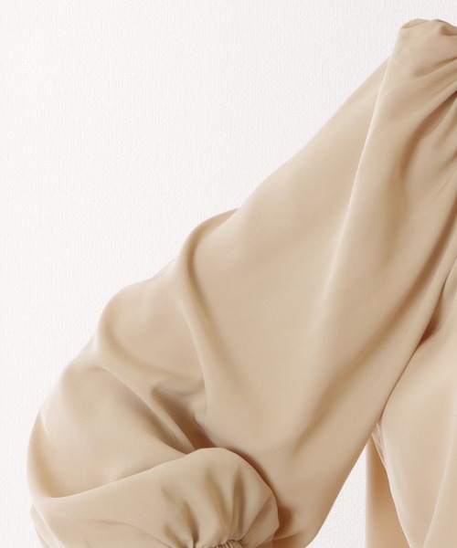 Lace Ladies(レースレディース)の「ハイネック バルーンスリーブ ブラウス(シャツ/ブラウス・レディース・ブラック/ネイビー/ライトブルー/ベージュ/オフホワイト/ホワイト・L/XL/M/S)」の9枚目の写真