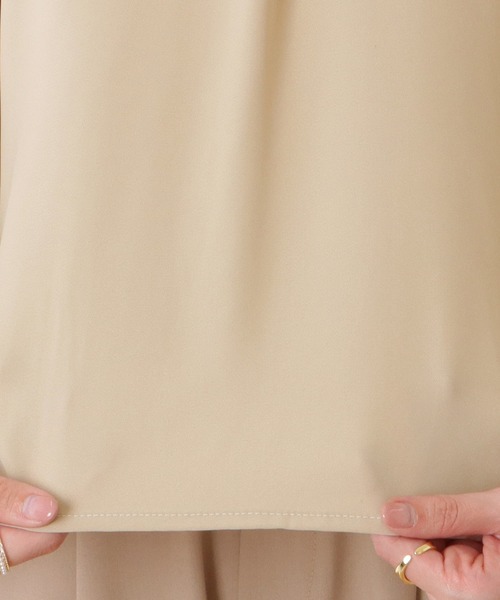 Lace Ladies(レースレディース)の「ハイネック バルーンスリーブ ブラウス(シャツ/ブラウス・レディース・ブラック/ネイビー/ライトブルー/ベージュ/オフホワイト/ホワイト・L/XL/M/S)」の12枚目の写真