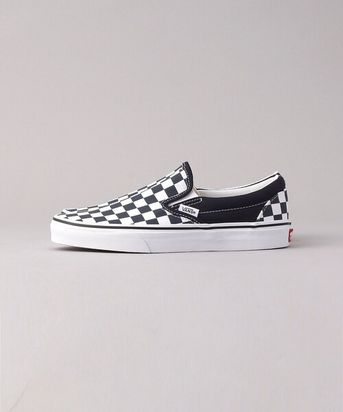 VANS（バンズ）の「VANS/ヴァンズ CLASSIC SLIP-ON（スニーカー・レディース・ブラック/ネイビー・23.0cm/24.0cm/25.0cm/26.0cm/27.0cm/28.0cm）」の4枚目の写真
