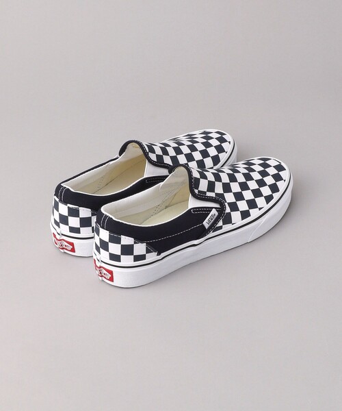 VANS（バンズ）の「VANS/ヴァンズ CLASSIC SLIP-ON（スニーカー・レディース・ブラック/ネイビー・23.0cm/24.0cm/25.0cm/26.0cm/27.0cm/28.0cm）」の6枚目の写真