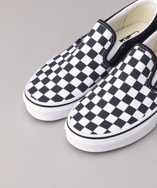VANS（バンズ）の「VANS/ヴァンズ CLASSIC SLIP-ON（スニーカー・レディース・ブラック/ネイビー・23.0cm/24.0cm/25.0cm/26.0cm/27.0cm/28.0cm）」の7枚目の写真