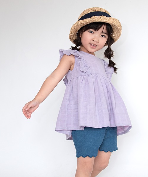 SKAPE(エスケープ)の「スカラップショートパンツ(その他パンツ・キッズ・ベージュ/ブラック/パープル/ブルー・120cm/90cm/130cm/110cm/100cm/140cm/80cm)」の10枚目の写真