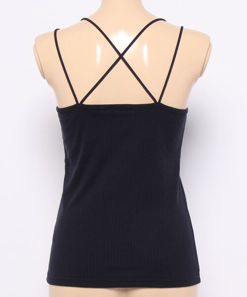 archives(アルシーヴ)の「ランダムテレコバッククロスキャミソール(キャミソール・レディース・ピンク/オフホワイト/ネイビー/イエロー/ブラック/グリーン系その他/オレンジ/ブルーグレー/アイボリー/ブラウン/グレー・MEDIUM)」の13枚目の写真