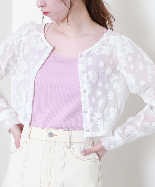 archives(アルシーヴ)の「ランダムテレコバッククロスキャミソール(キャミソール・レディース・ピンク/オフホワイト/ネイビー/イエロー/ブラック/グリーン系その他/オレンジ/ブルーグレー/アイボリー/ブラウン/グレー・MEDIUM)」の10枚目の写真