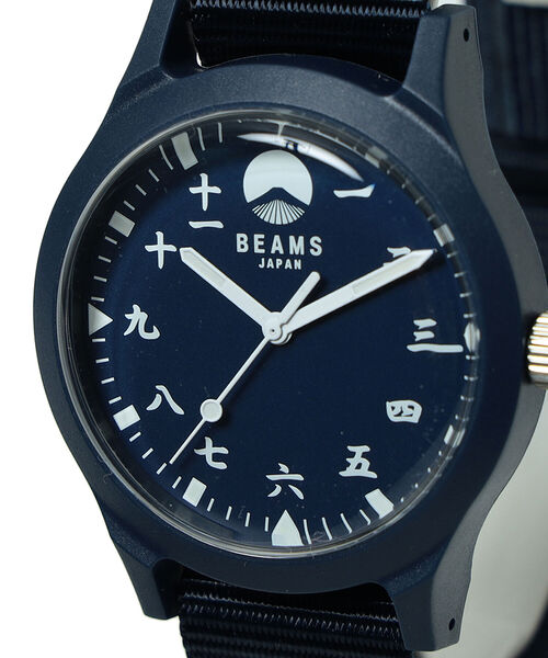 BEAMS JAPAN(ビームス ジャパン)の「BEAMS JAPAN / ビームス ジャパン オリジナル 漢数字 ウォッチ 藍(アナログ腕時計・メンズ・ネイビー・ONE SIZE)」の2枚目の写真