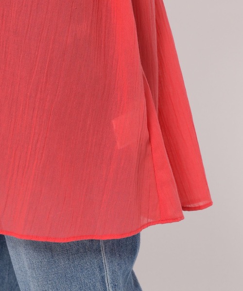 GLOBAL WORK(グローバルワーク)の「エアリーボイルスキッパーブラウス/262879(シャツ/ブラウス・レディース・ホワイト/ブラック/サックスブルー/ライトグリーン/オレンジ系その他3・FREE)」の18枚目の写真