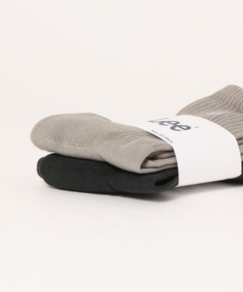 Lee（リー）の「【Lee】クルーソックス2点セット（ソックス/靴下・レディース・ブルー/ホワイト・フリー/M）」の3枚目の写真