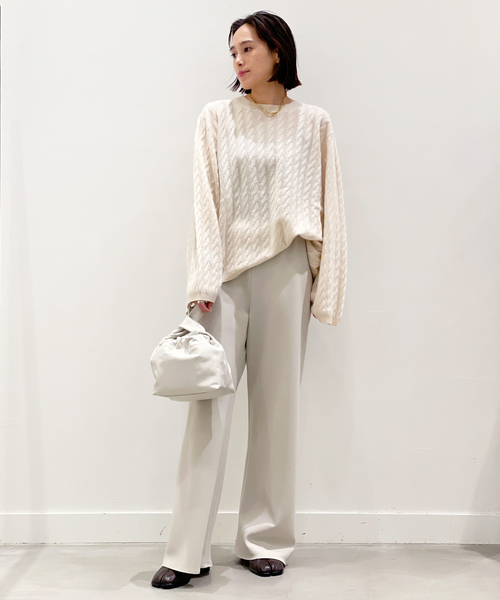 DEMELLIER LONDON(デメリエーロンドン)の「【DEMELLIER/デメリエー】 ギャザーミニバッグ(ハンドバッグ・レディース・アイボリー・FREE)」の2枚目の写真