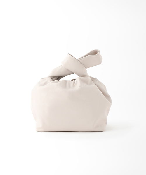 DEMELLIER LONDON(デメリエーロンドン)の「【DEMELLIER/デメリエー】 ギャザーミニバッグ(ハンドバッグ・レディース・アイボリー・FREE)」の5枚目の写真