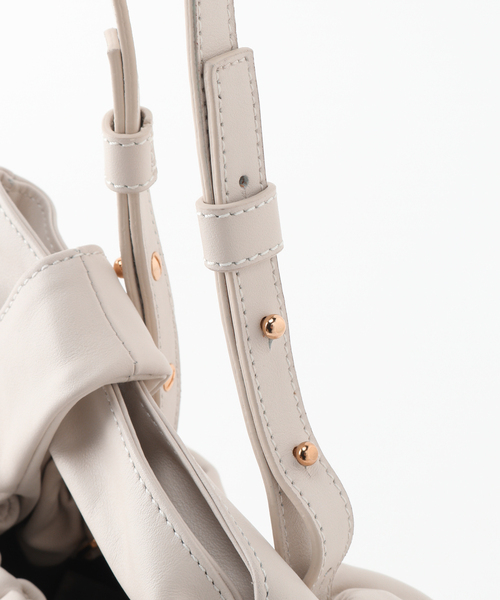 DEMELLIER LONDON(デメリエーロンドン)の「【DEMELLIER/デメリエー】 ギャザーミニバッグ(ハンドバッグ・レディース・アイボリー・FREE)」の13枚目の写真