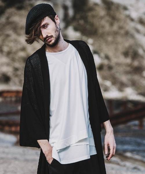 NO ID.(ノーアイディ)の「mko10466-ペーパーベレー(ハンチング/ベレー帽・メンズ・ブラック/ブラウン/アイボリー・ONE SIZE)」の7枚目の写真