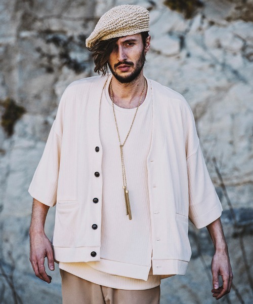 NO ID.(ノーアイディ)の「mko10466-ペーパーベレー(ハンチング/ベレー帽・メンズ・ブラック/ブラウン/アイボリー・ONE SIZE)」の12枚目の写真