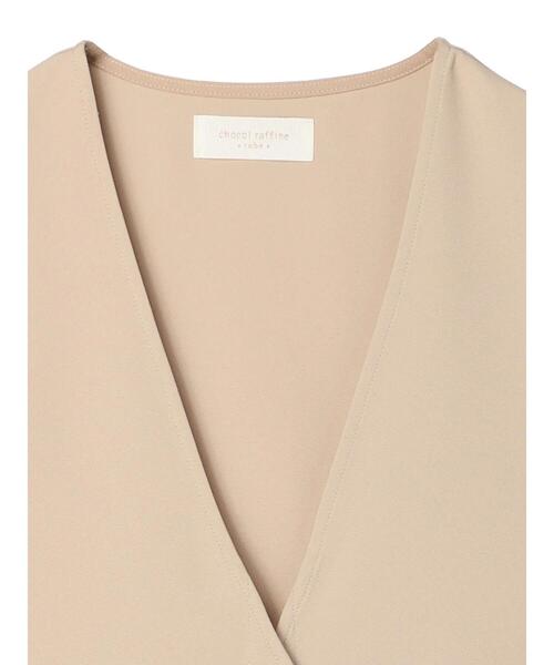 Green　Parks（グリーンパークス）の「サイドベルトベスト（ベスト・レディース・ベージュ/ブラック・FREE）」の17枚目の写真