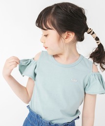 【接触冷感】オフショルダー半袖Tシャツ